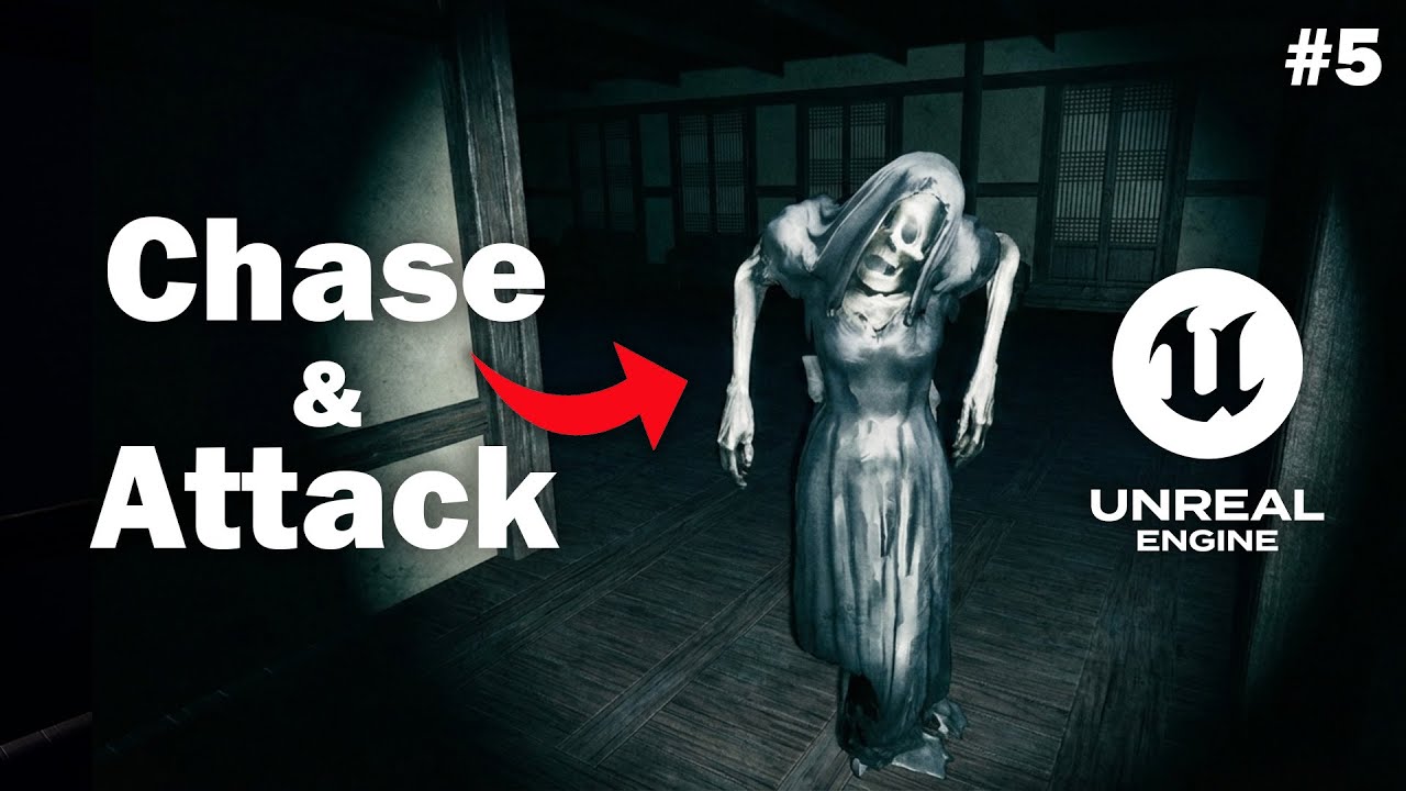 Ghost AI Chase and Attack in Unreal Engine 5 | Horror Escape Game ...