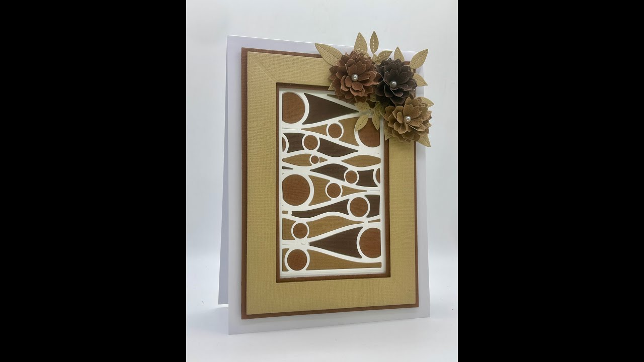 Simple Paper Pieced Card using JND512 Wave FrameMaker