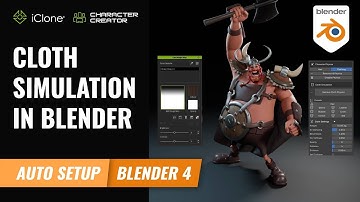 Cloth Physical Simulation in Blender | Character Creator 4 Tutorial