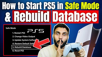 How to Start PS5 in Safe Mode and Rebuild Database ⚡#playstation5 #ps5