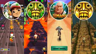 World best 4 running game !😱 INSANE Battle⚔️Subway surfers 🆚Temple run 2🆚 Jumanji 🆚 Temple run 