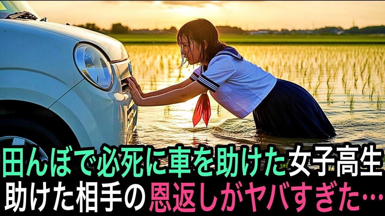 「なんで泥だらけ？近づかないで！」と笑われた貧しい女子高生…田んぼで助けた相手の“恩返し”で人生が変わった。