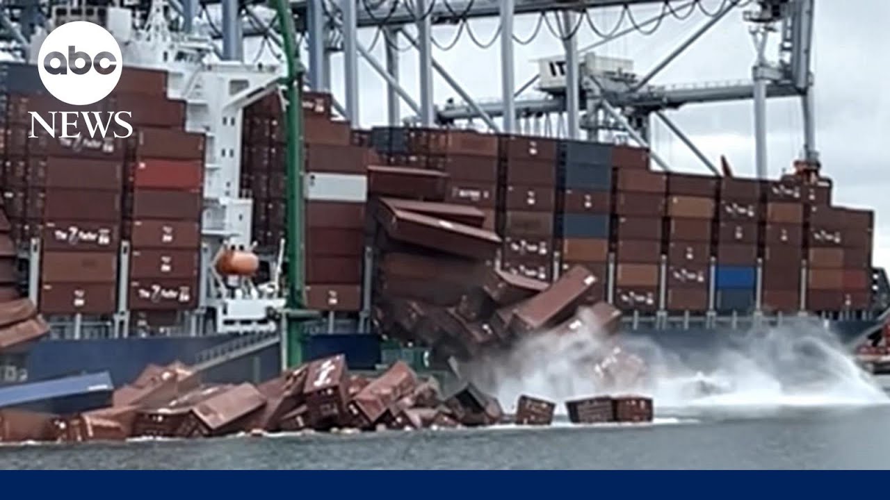 Operations suspended at California port after cargo containers tumble ...