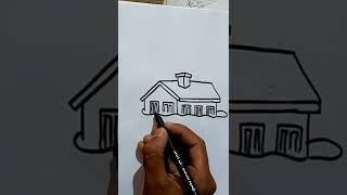 House flood water drawing 💦🌊🏘️Artz Riteeshh 🌊🏘️#ytshorts #artzriteeshh #shorts #drawing #flood
