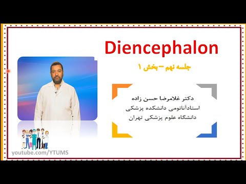 آموزش جامع نوروآناتومی جلسه نهم 1 دیانسفالون  پروفسور غلامرضا حسن زاده