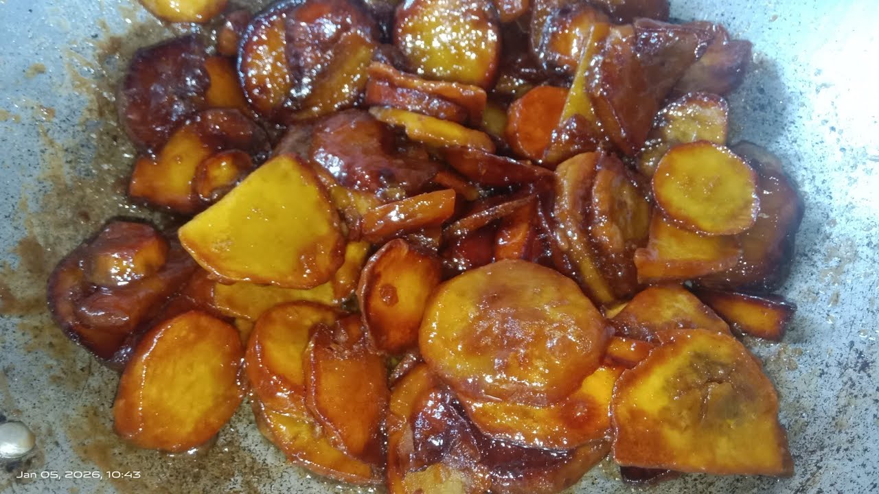 PINIRITO AT MINATAMIS NA CAMOTE QUE