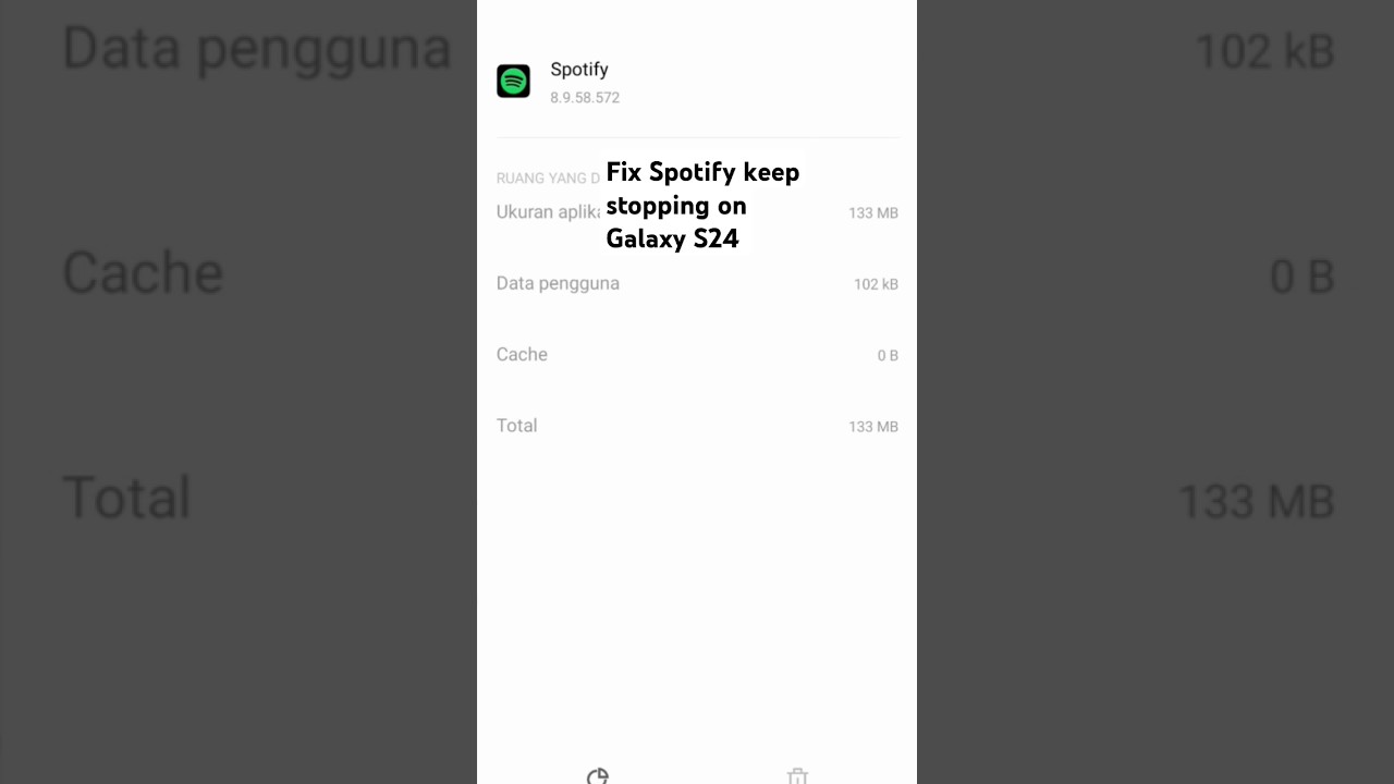 Fix Spotify keep stopping on Galaxy S24 thenewgalaxyguide.com 