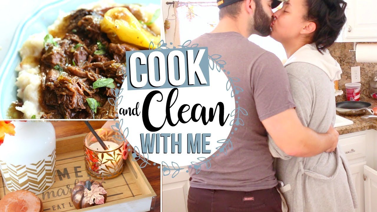 COOK & CLEAN WITH ME 2017 | DAY IN THE LIFE OF A HOMEMAKER | Page Danielle