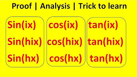 Hyperbolic Functions Formulas | interconversion and tricks