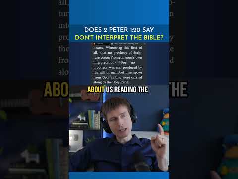 Does 2 Peter 1:20 say 