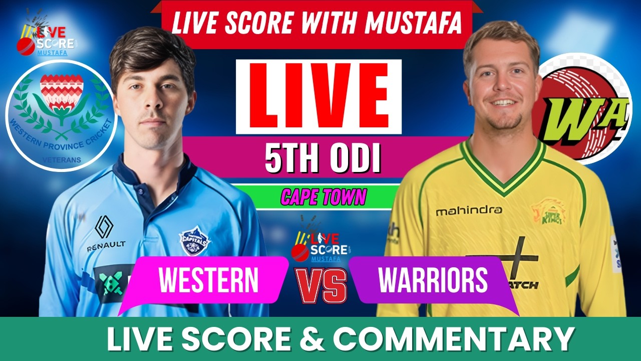 Western Province vs Warriors 5th ODI Match | LIVE WP vs WAR | Live Score with Mustafa