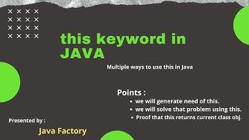 this keyword in Java | oops | core Java