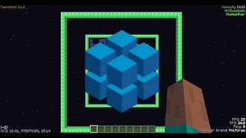 Falling 1.5 million blocks in Minecraft (Cubic Chunks mod)