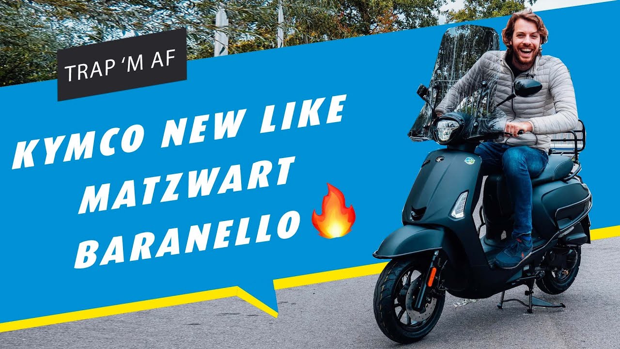 WAUW!! CHECK DEZE KYMCO NEW LIKE MATZWART BARANELLO !! 😎😎 - YouTube