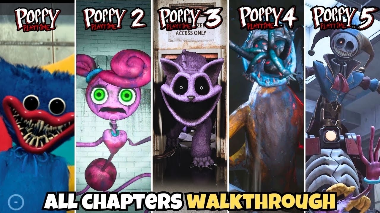 Poppy Playtime:Chapter 1,2,3,4,5 All Chapters Full Walkthrough