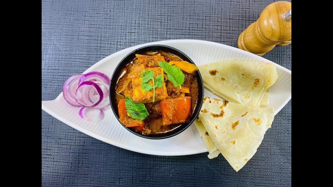 “Tandoori Kadai Paneer with Homemade Rumali Roti “A twist to normal