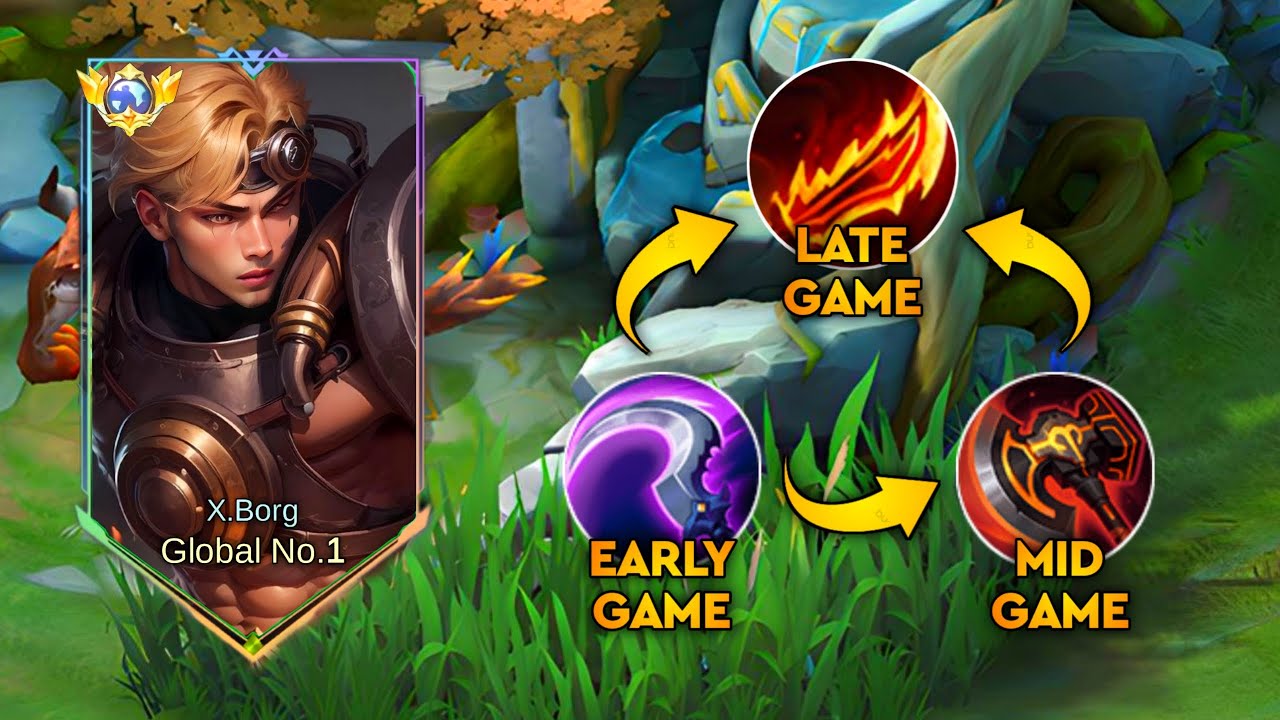 X-BORG GLOBAL BEST GUIDE TO RANK UP FASTER IN 2023😱!! BEST BUILD TOP 1 GLOBAL X-BORG || MLBB 🔥