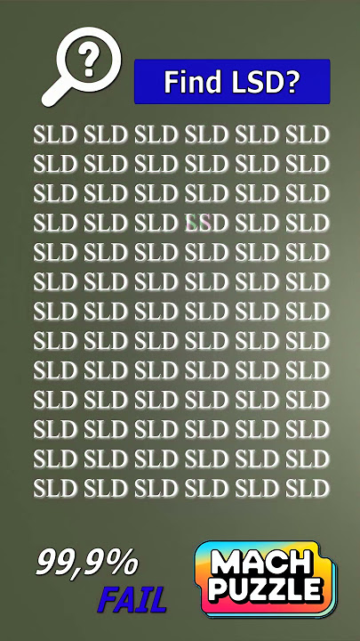 Find LSD where? | Brain Teaser IQ Test #shorts #different #puzzles #opticalillusion #quiz