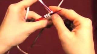 Knitting with two circular needles