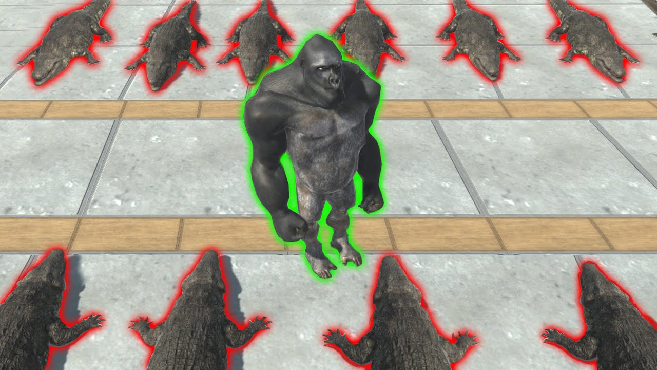 Escape from Deadly Mosasaurus - Animal Revolt Battle Simulator King Khung