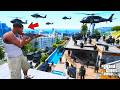The SWAT Raided Franklin's House in GTA 5 | SHINCHAN and CHOP