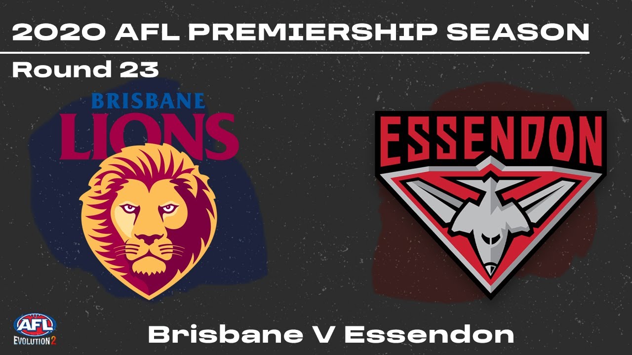 AFL Evolution 2 Premiership Season | Round 23 | Brisbane V Essendon