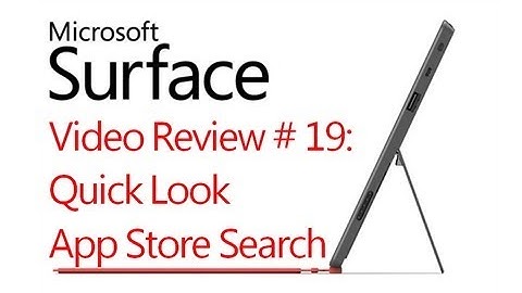 Review # 19: Quick Look Useless App Store Search? - Microsoft Windows Surface RT (Windows 8)