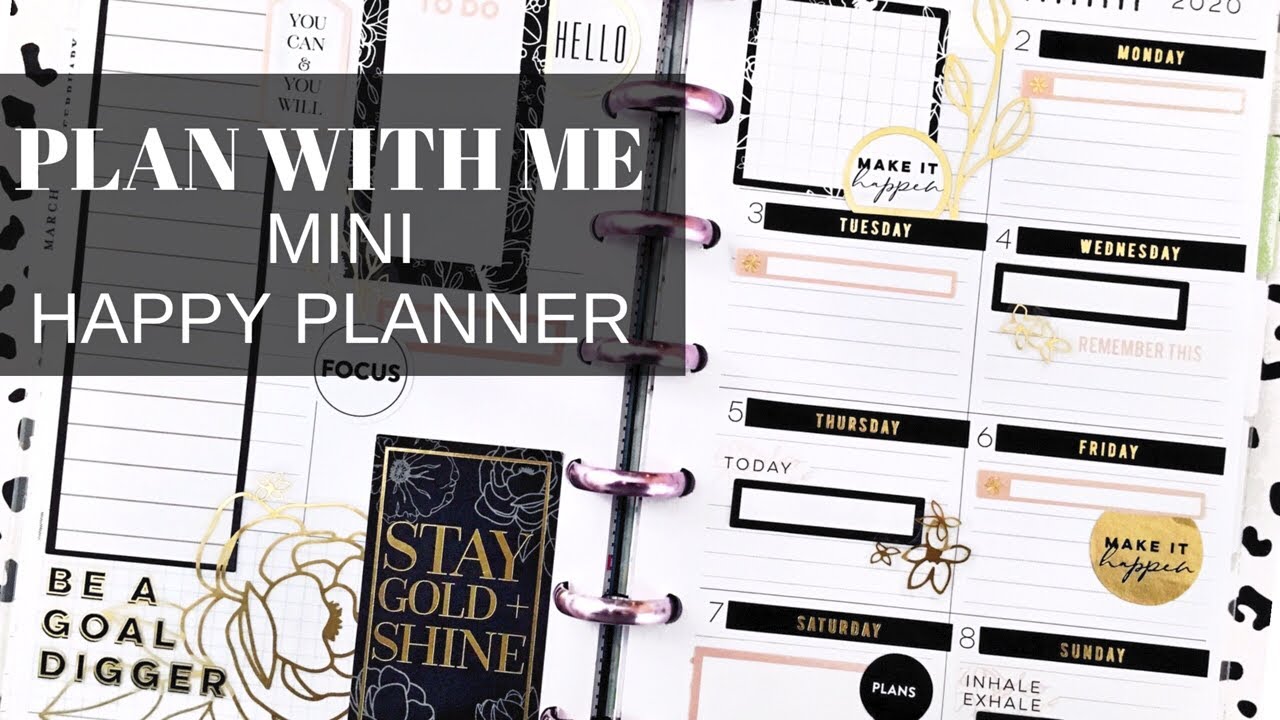 PLAN WITH ME | MIni Happy Planner | Teresa Collins | March 2-8, 2020