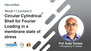 Lec 33: Circular Cylindrical Shell for Fourier Loading in a membrane state of stress