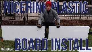 How to install ice rink boards // NiceRink Backyard Ice Rinks