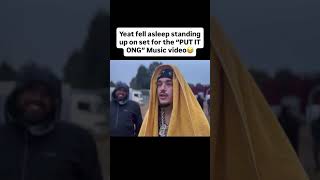 YEAT FELL ASLEEP STANDING UP FOR COLE BENNETT MUSIC VIDEO #yeat #lyricallemonade #colebennett #adl