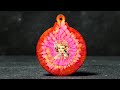 #396 Bright Retro Fun Flower Pour Ornament in Epoxy Resin Tutorial