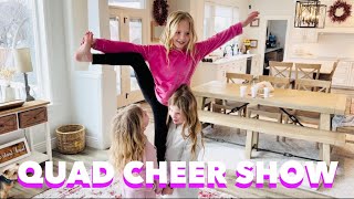 Quadruplets Put On A Cheer Show by Gardner Quad Squad 11,483 views 2 months ago 14 minutes, 4 seconds
