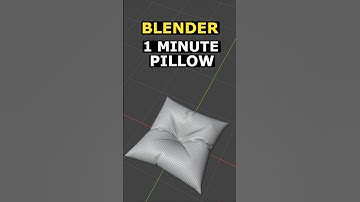 3D Pillow In 1 Minute - Blender EASY #3d #blender #3dmodeling #blender3d