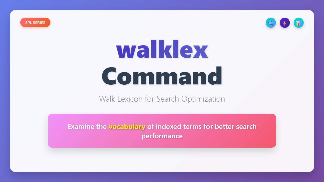 Полное руководство по команде Splunk walklex — оптимизация поиска стала проще