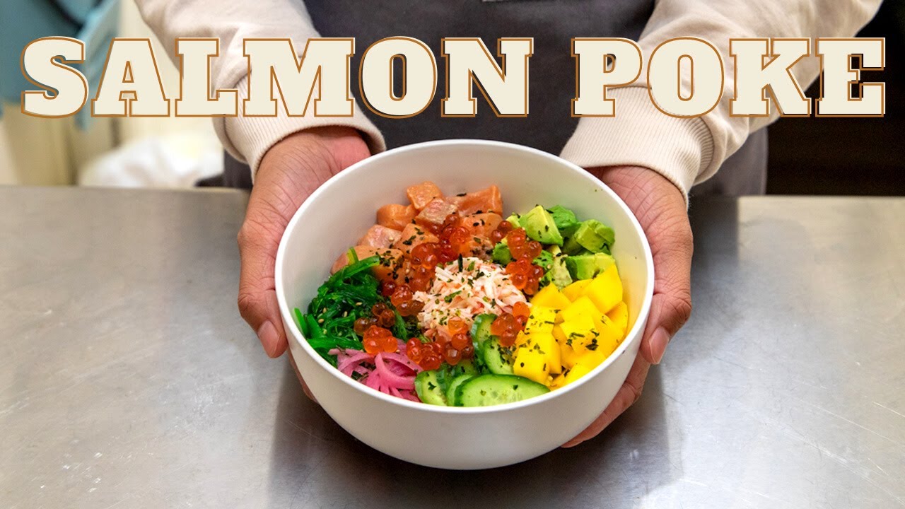 HOW TO MAKE SALMON POKE BOWL | Poke Recipe | How to Make Poke Bowl