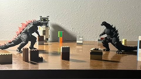 Godzilla evolved vs Final wars Godzilla (stop motion)