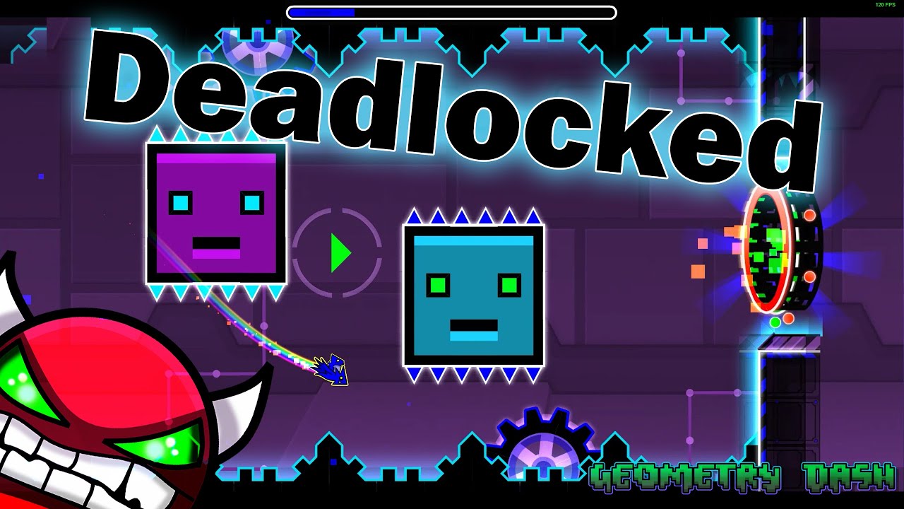 Geometry Dash - Deadlocked - All 3 coins - YouTube