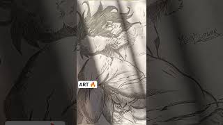 Eren Yeager 🔥#art #viral # #attackontitan #titan  #shorts #pencildrawing #megh99