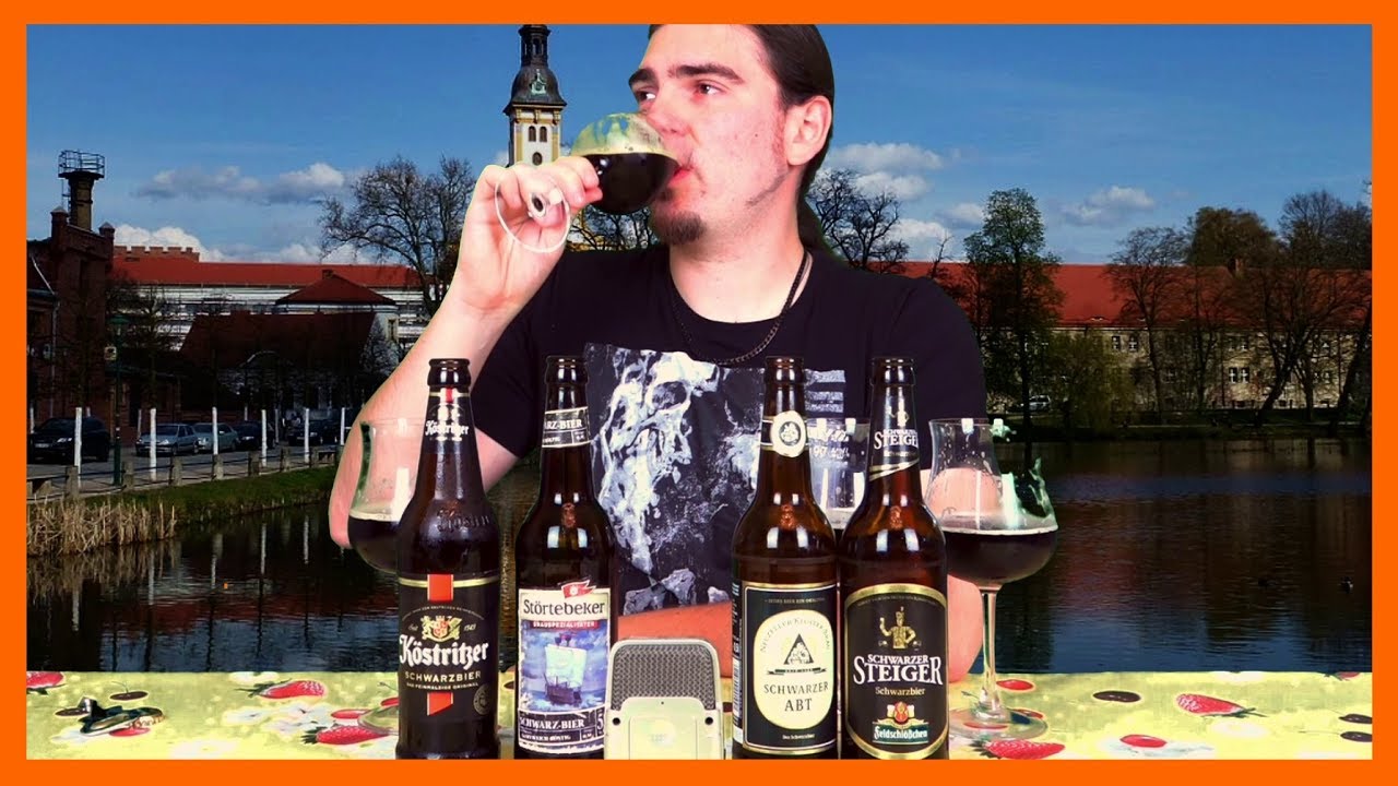 Schwarzbier-Test (vier Biere)