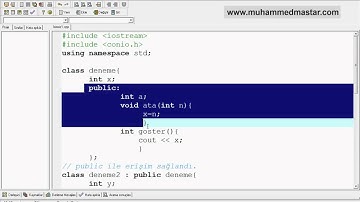 C++ Dersleri 37 -- C++ Kalıtım