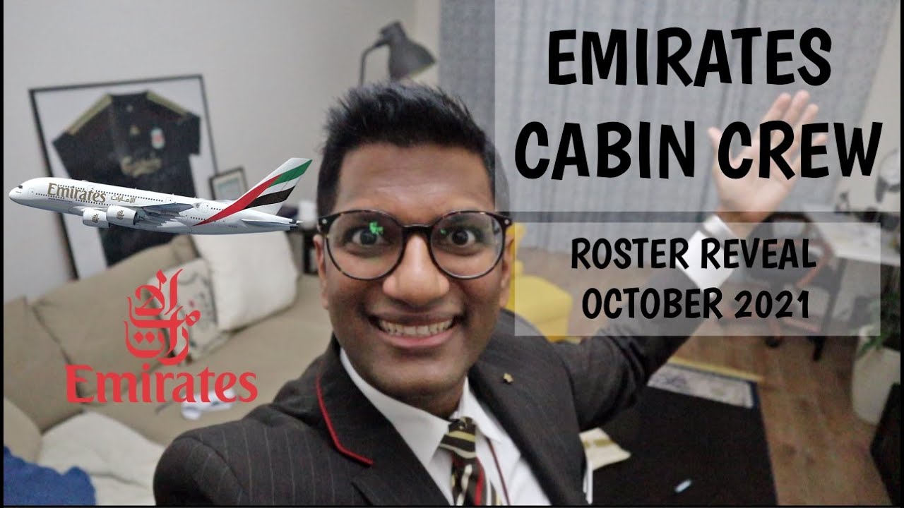 Emirates Cabin Crew Roster Reveal October 2021 YouTube