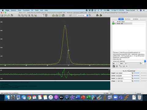 MSE 408 F20 Lab 2 - Fityk Tutorial: Peak Fitting