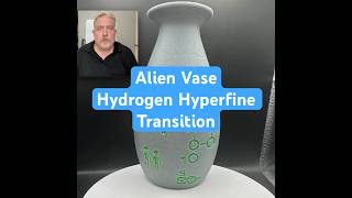 Alien Vase with Hydrogen Hyperfine Transition Symbol