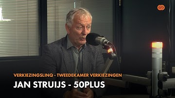 Jan Struijs van de 50PLUS - VerkiezingsLINQ Tweedekamerverkiezing #1