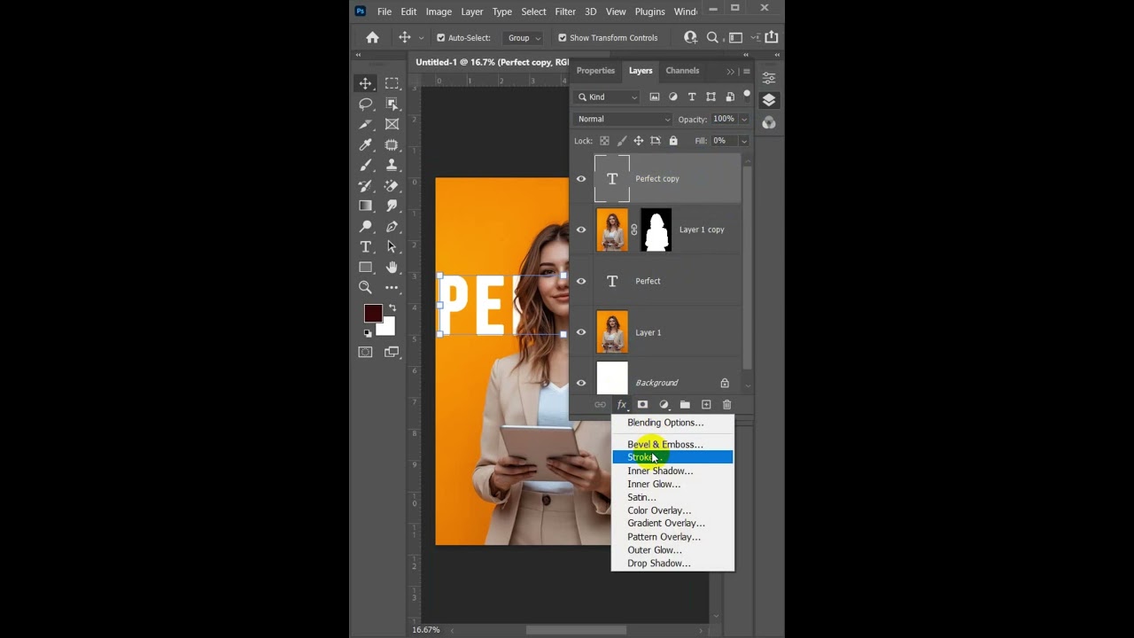 Easy Way to Create Transparent Text Effect in Photoshop? 