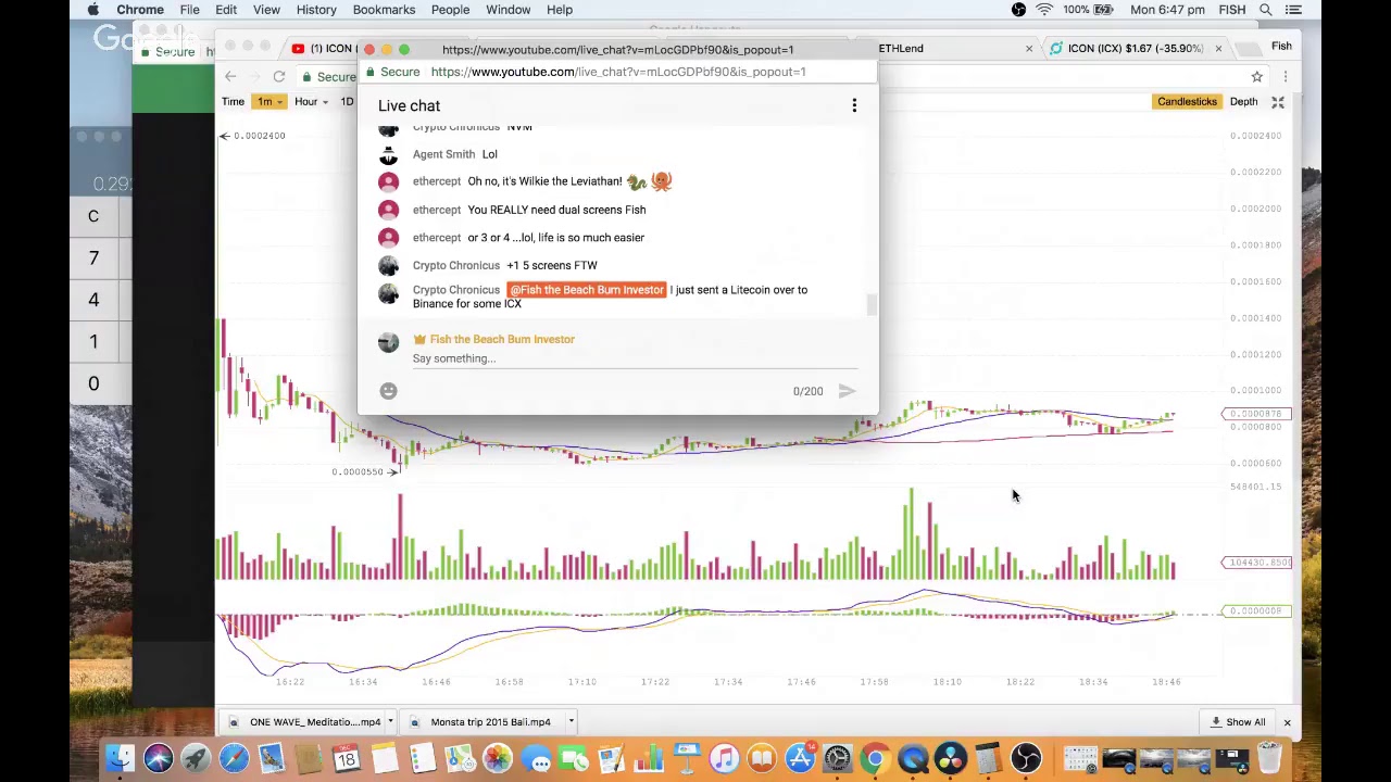 ICON (ICX) live trading on Binance