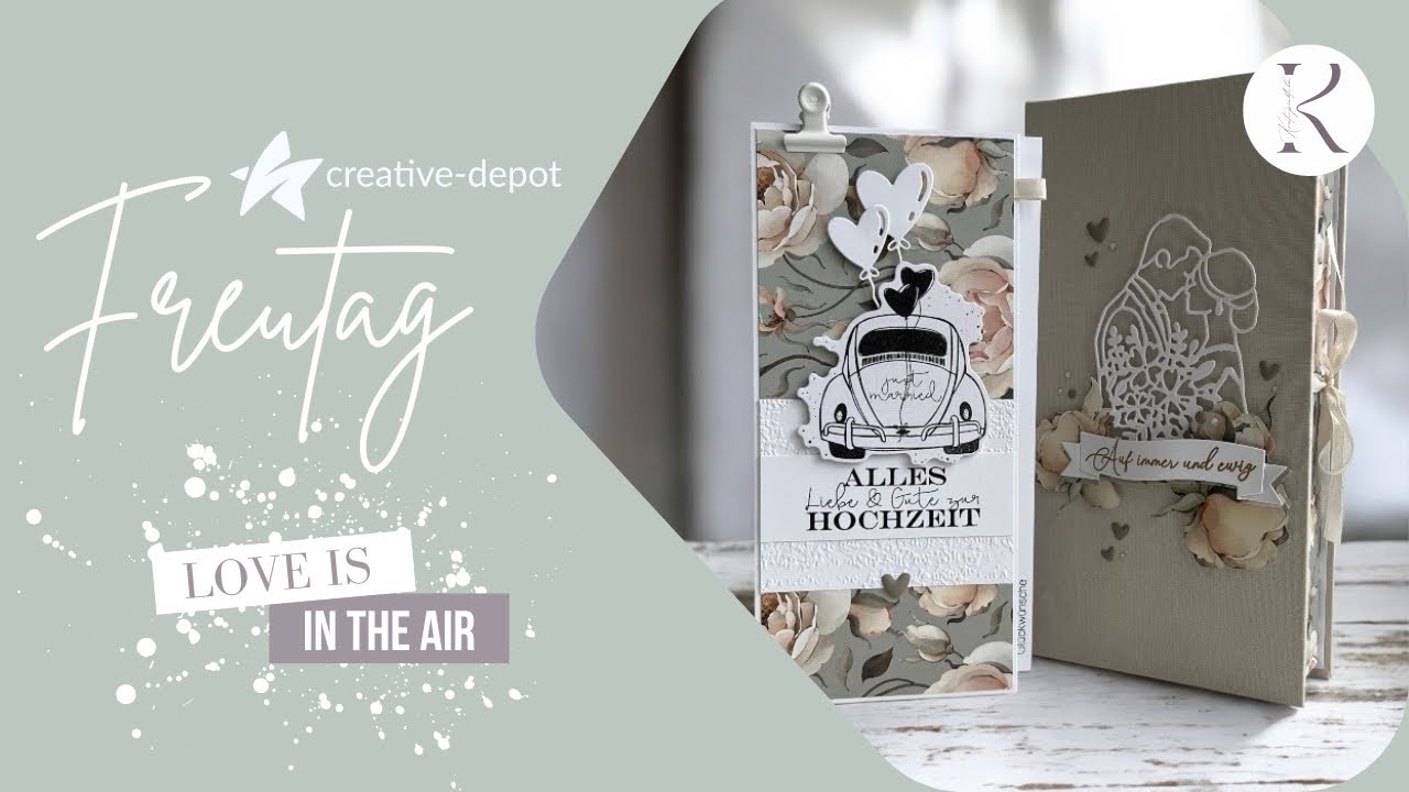 FREUTAG | Love is in the air | Hochzeitskarte basteln | Neuheiten Creative Depot | Januar 2025