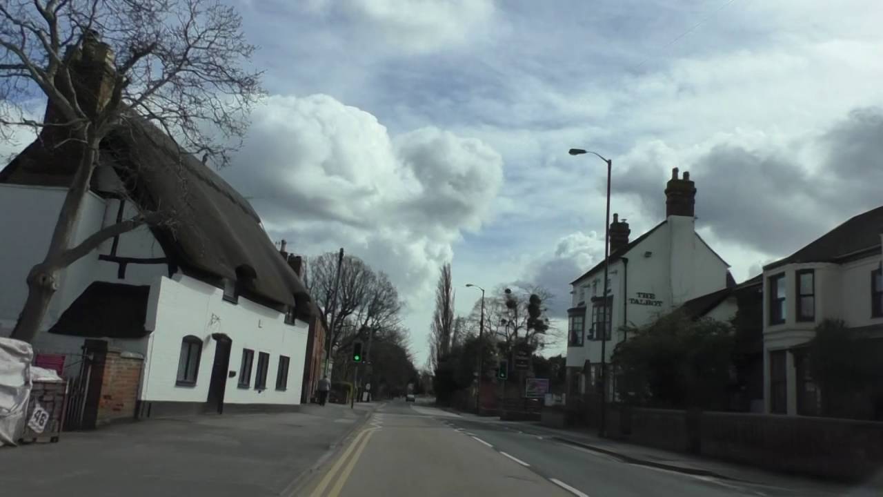 Driving On The A38 From Worcester To Tewkesbury, England 28th March  2016