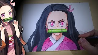 Desenho de Nezuko Kamado 04 de Demon Slayer para colorir